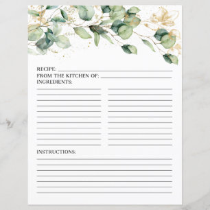 Elegant Eucalyptus Leaves Recipe Page