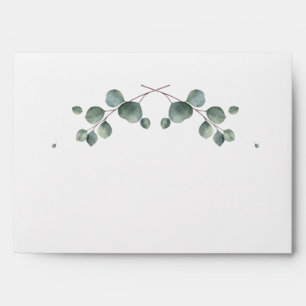 Elegant Eucalyptus Pre-Addressed Envelope