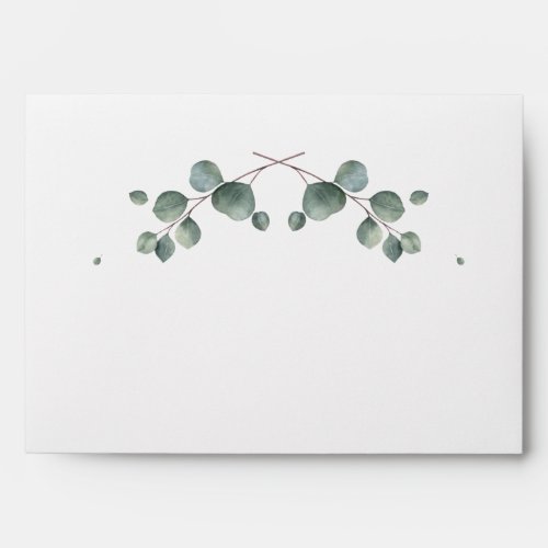 Elegant Eucalyptus Pre_Addressed Envelope