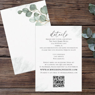 Elegant Eucalyptus Simple Website Script Details Enclosure Card