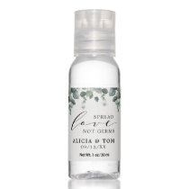 Elegant Eucalyptus Spread Love Not Germs Hand Sanitizer