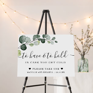 Elegant Eucalyptus To Have To Hold Wedding Foam Board