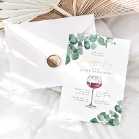 Elegant Eucalyptus Vino Before Vows Bridal Shower