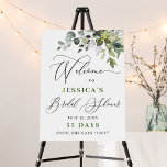 Elegant Eucalyptus Watercolor Bridal Shower Foam Board<br><div class="desc">Elegant Eucalyptus Watercolor Bridal Shower Poster.</div>