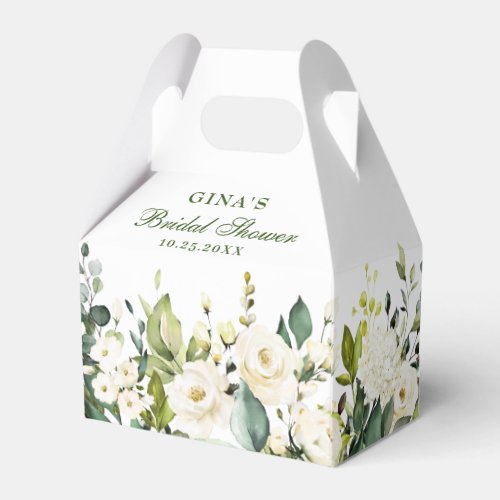 Elegant Eucalyptus Watercolor Greenery Favor Boxes