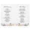 Elegant Eucalyptus Watercolor Wedding Program