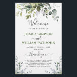Elegant Eucalyptus Wedding Ceremony Program<br><div class="desc">For further customization,  please click the "customize further" link and use our design tool to modify this template. If you prefer Thicker papers / Matte Finish,  you may consider to choose the Matte Paper Type. 
 If you need help or matching items,  please contact me.</div>