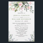 Elegant Eucalyptus Wedding Ceremony Program<br><div class="desc">For further customization,  please click the "customize further" link and use our design tool to modify this template. If you prefer Thicker papers / Matte Finish,  you may consider to choose the Matte Paper Type. 
 If you need help or matching items,  please contact me.</div>