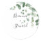 Elegant Eucalyptus Wedding Envelope Seals