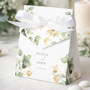 Elegant  Eucalyptus Wedding Favor Boxes