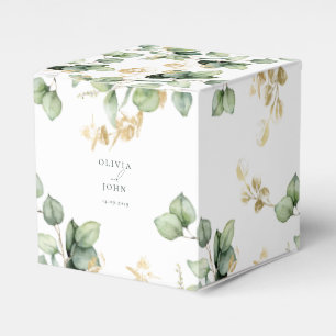 Elegant  Eucalyptus Wedding Favor Boxes