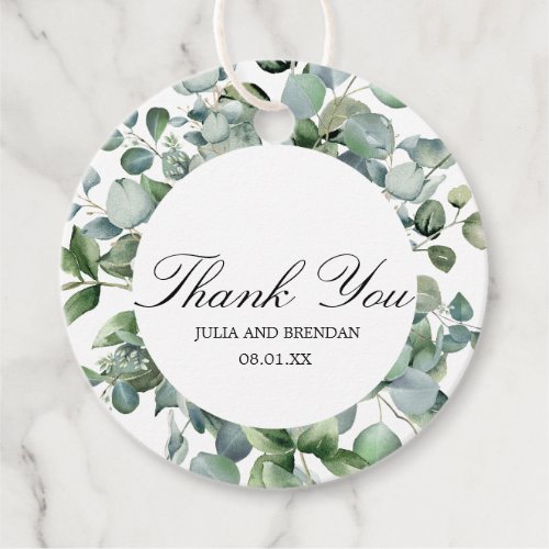 Elegant Eucalyptus wedding  Favor Tags