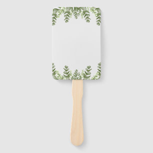 Elegant Eucalyptus Wedding  Hand Fan