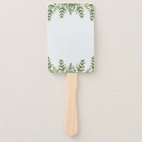 Elegant Eucalyptus Wedding  Hand Fan