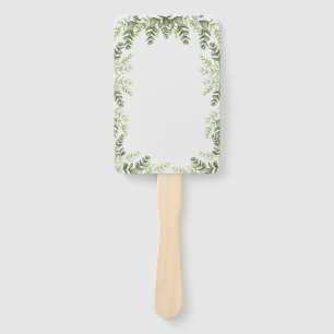 Elegant Eucalyptus Wedding  Hand Fan