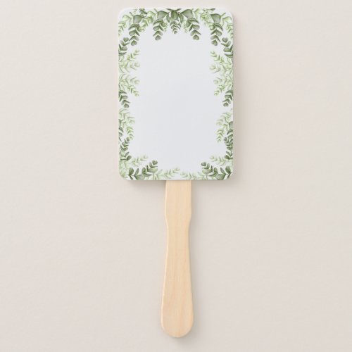 Elegant Eucalyptus Wedding  Hand Fan