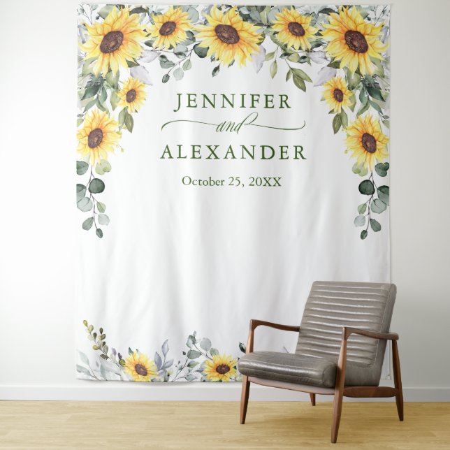 Elegant Eucalyptus Wedding Photo Booth Backdrop (In Situ)