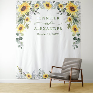 Elegant Eucalyptus Wedding Photo Booth Backdrop