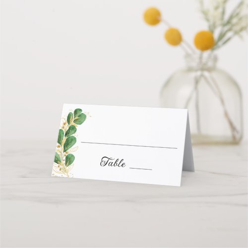 Elegant Eucalyptus Wedding Place Card