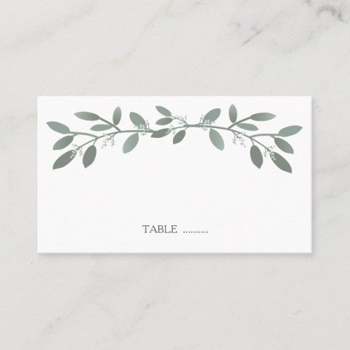 Elegant Eucalyptus Wedding Seating Place Cards