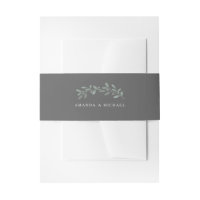 Elegant Eucalyptus Wedding Suite Belly Band