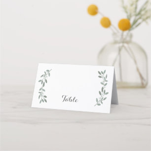 Elegant Eucalyptus Wedding Suite Table Placecard