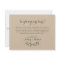 Elegant Eucalyptus Wedding Welcome Hotel Card