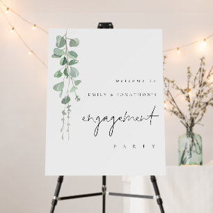 Elegant Eucalyptus  Welcome to Engagement Foam Board