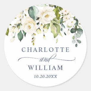 Eucalyptus Wedding Initial Stickers – LabelWithLoveCo