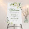 Elegant Eucalyptus White Roses Wedding Welcome