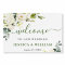 Elegant Eucalyptus White Roses Wedding Welcome