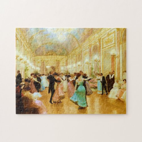 Elegant Evening Dancing at the Palace Ball Jigsaw Puzzle