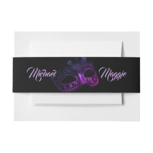 Elegant Evening Invitation Belly Band