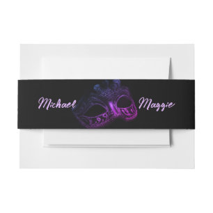 Elegant Evening Invitation Belly Band