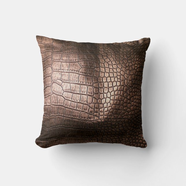 Elegant evening leather texture. throw pillow (Front)