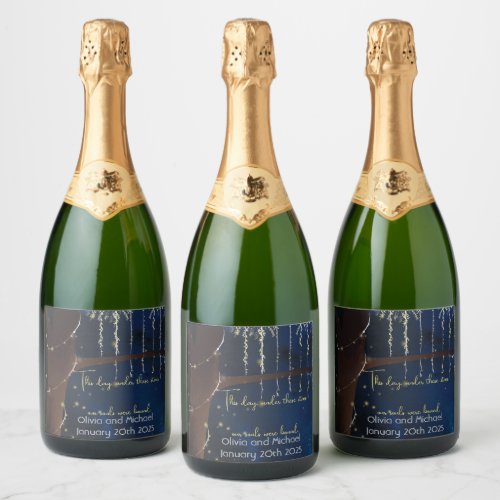 Elegant Evening Sparkling Wine Labels