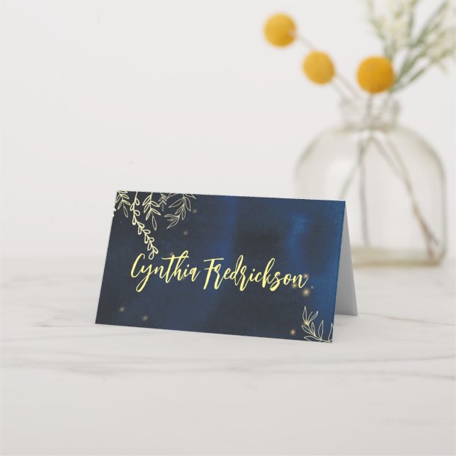 Elegant Evening Table Name Cards (Front)