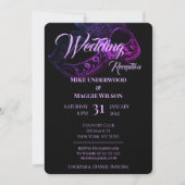 Elegant Evening Wedding Party Invitation (Front)