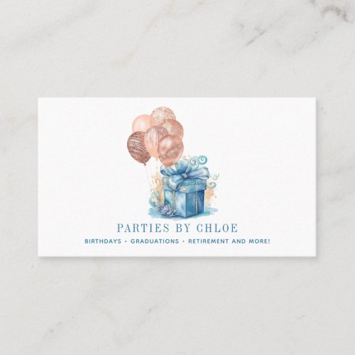 Elegant Event Party Planner Cake Gift Business Card