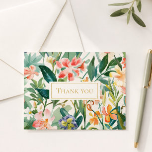 Elegant Event Thank You Garden Floral Note Card