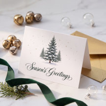Elegant Evergreen Corporate Season’s Greetings