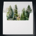 Elegant evergreen pine trees wedding envelope<br><div class="desc">Elegant evergreen pine trees wedding envelope
Matching items available.</div>