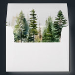 Elegant evergreen pine trees wedding envelope<br><div class="desc">Elegant evergreen pine trees wedding envelope
Matching items available.</div>