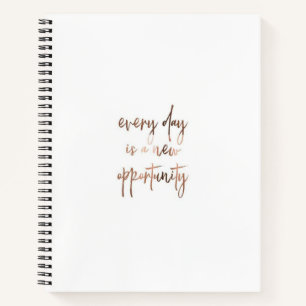 Elegant Everyday Motivation Personalized  Notebook