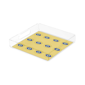 Elegant Evil Eye Acrylic Tray