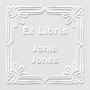 Elegant Ex Libris Custom Book Embosser Gift