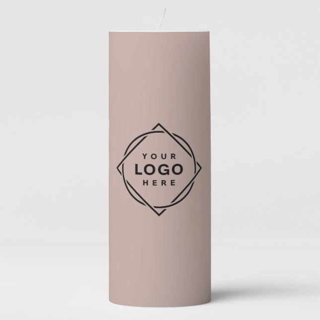 Elegant, exclusive, modern & polished pillar candle (Front)