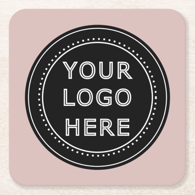 Elegant, exclusive, modern & polished square paper coaster (Front)