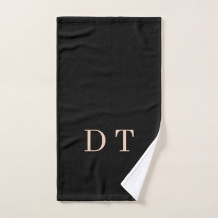 Elegant Executive DT Monogram Gold Presidential Bath Towel Set