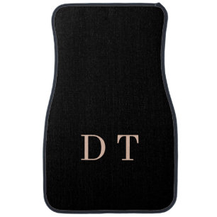Elegant Executive DT Monogram Gold Presidential Car Floor Mat